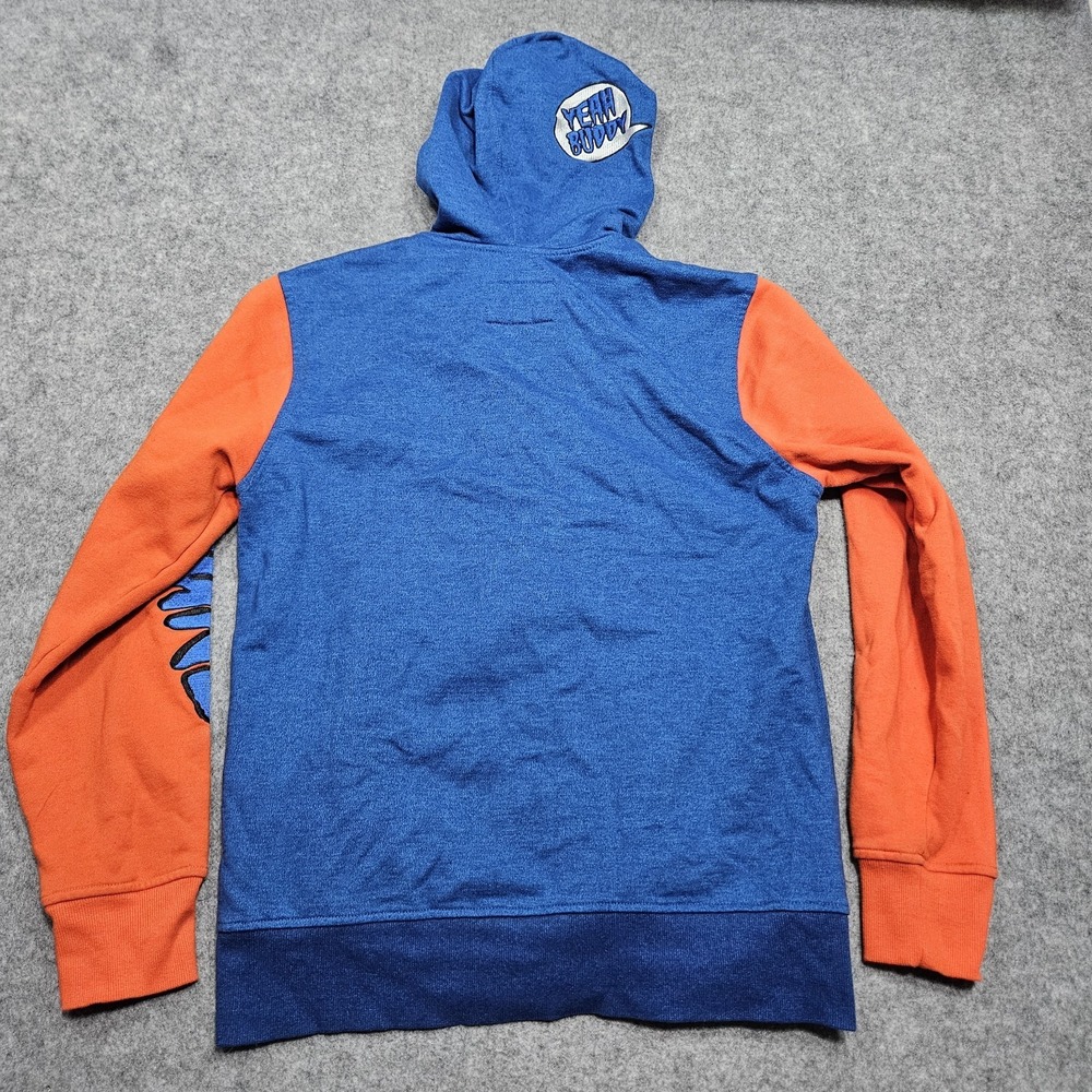 Hurley Signature Rat "Yeah Buddy" Blue & Orange Full Zip Hoodie Men's Size Med - Picture 9 of 13